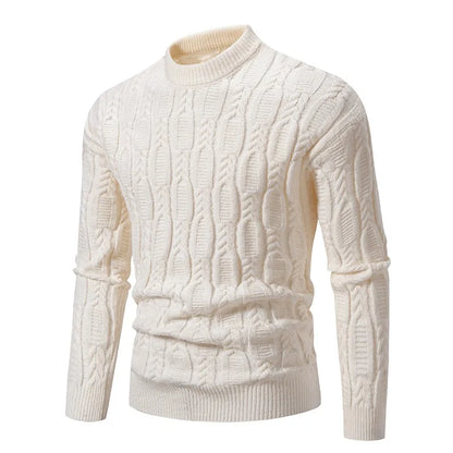 New Men's Crew Neck Sweater Soft Casual Sweatersassic