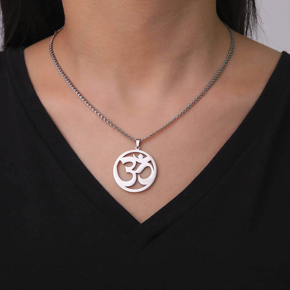 Dawapara India Tamil Om Symbol with Trident Pendant