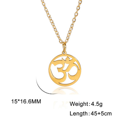 Dawapara India Tamil Om Symbol with Trident Pendant