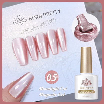 BORN PRETTY 10ml Water Light Cat Magnetic Gel Nail Polish Vernis Semi Permanent Soak Off Crystal Gel Polish For Nails Manicure