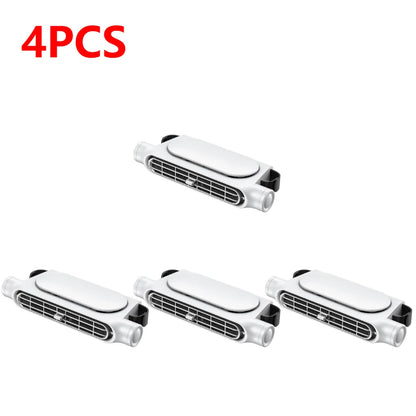1-5PCS Car Headrest Cooling Air Fan 3 Speeds Adjustable Car Interior Rear Headrest Fan Cooler Air Cooling Fan Car Accessories