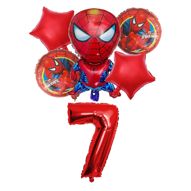 Spiderman Birthday Decoration Tablecloth Paper Cups Plates Backdrop