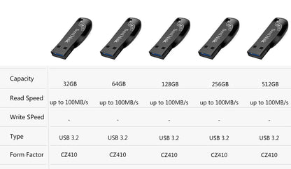 Sandisk USB 3.0or3.2 Pendrive 512GB 256GB 128GB 64GB 32GB USB Flash Drive 32 64 128 Pen Drive USB Flash Stick Disk on Key Memory