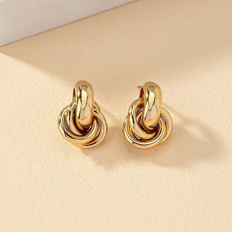 2Pcs Irregular Geometric Earrings for Women