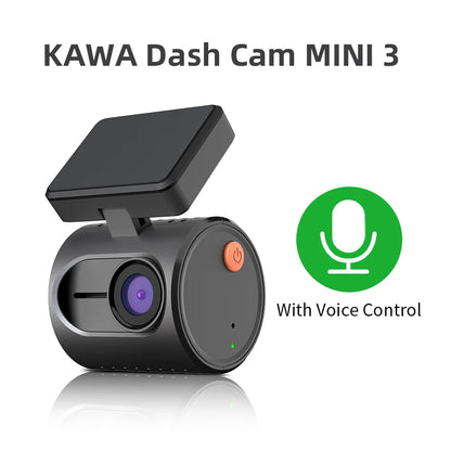 2K Dash Camera For Cars DVR KAWA Dash Cam MINI 3 Video Recorder E