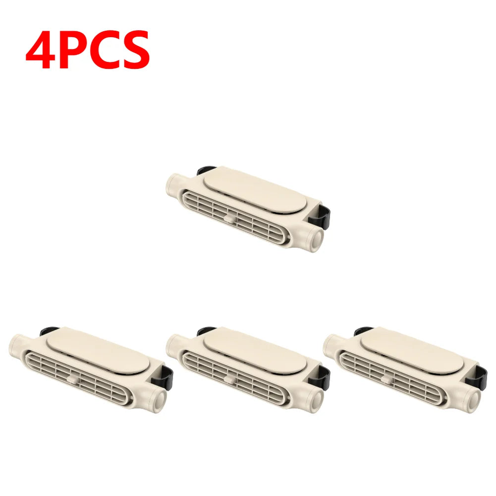 1-5PCS Car Headrest Cooling Air Fan 3 Speeds Adjustable Car Interior Rear Headrest Fan Cooler Air Cooling Fan Car Accessories