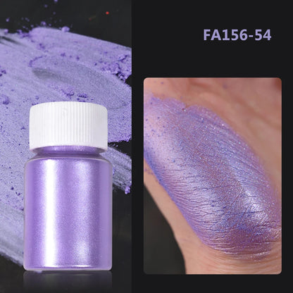 1Bottle Pink/White Pearlescent Nail Art Powder Glitter Mermaid Chrome Mica Pigment For Manicure Decorations Pearl Rubbing Dust