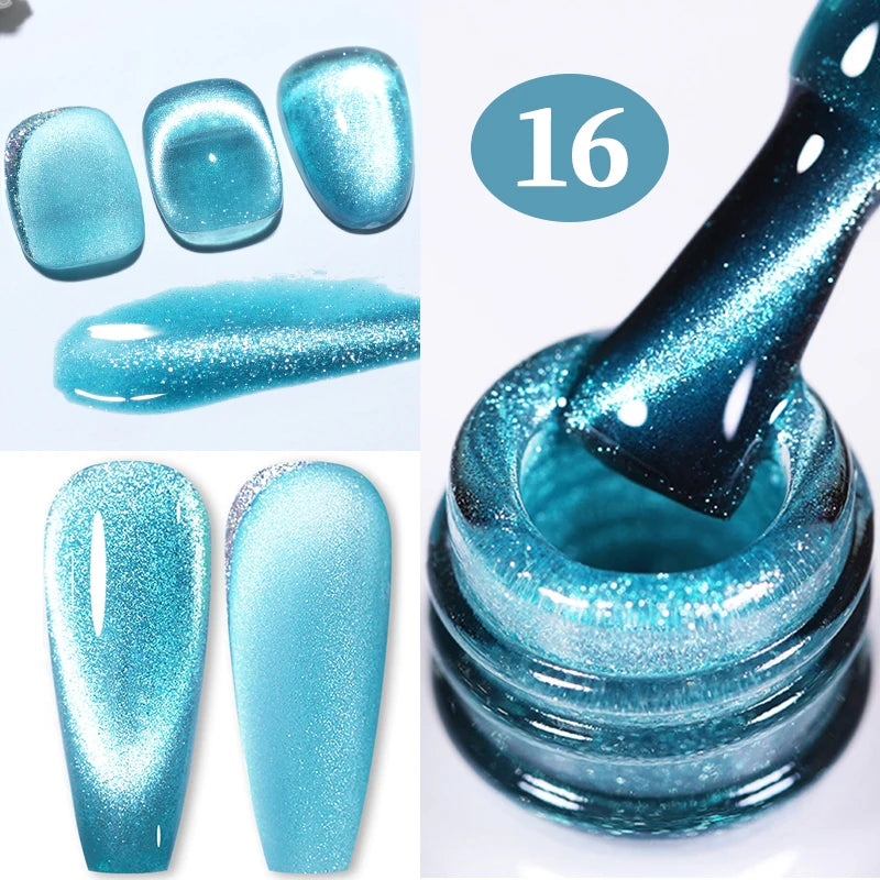BORN PRETTY 10ml Water Light Cat Magnetic Gel Nail Polish Vernis Semi Permanent Soak Off Crystal Gel Polish For Nails Manicure