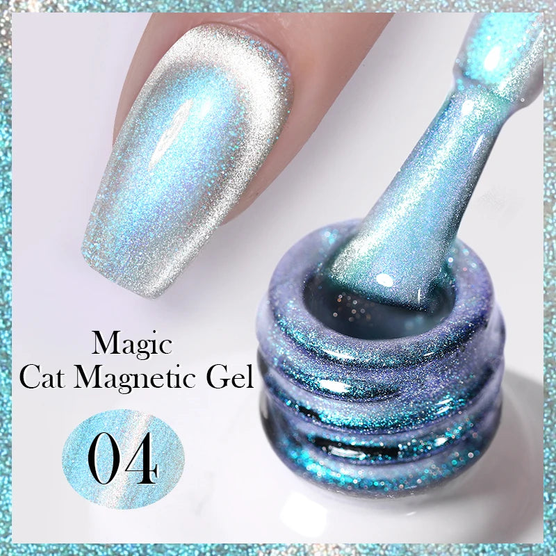 BORN PRETTY 10ml Water Light Cat Magnetic Gel Nail Polish Vernis Semi Permanent Soak Off Crystal Gel Polish For Nails Manicure