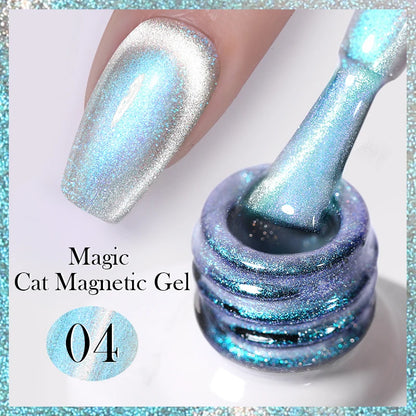 BORN PRETTY 10ml Water Light Cat Magnetic Gel Nail Polish Vernis Semi Permanent Soak Off Crystal Gel Polish For Nails Manicure