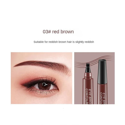 Eyebrow Pen Waterproof Microblading Lasting Colorfast Liquid Eyebrow Pencil