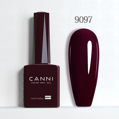 CANNI Hema Free Nail Gel Polish Christmas Red Color Collection Semi Permanent Nail Dehydrator Primer 9ml French Gorgeous Color