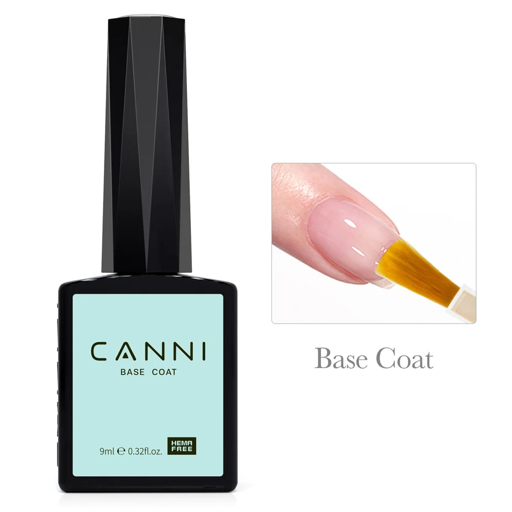CANNI Hema Free Nail Gel Polish Christmas Red Color Collection Semi Permanent Nail Dehydrator Primer 9ml French Gorgeous Color