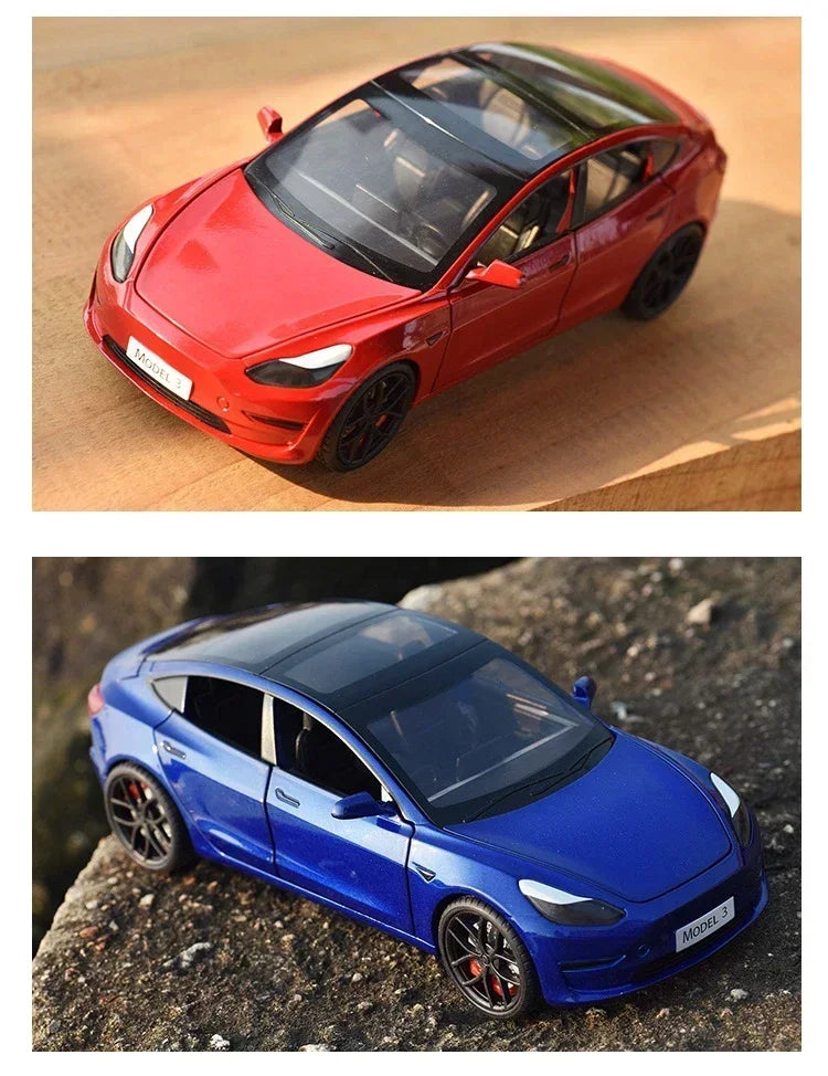 Tesla Model 3 Model Y Alloy Car Model Diecast Metal Toy Vehicles