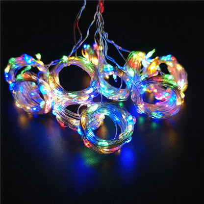 Holiday Light Fairy String Light 3M 4M 6M LED Christmas Decor 8 Mode USB Curtain Light Garland Wedding Party Birthday Decoration