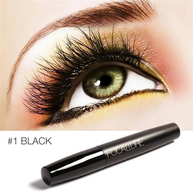 FOCALLURE Curled Lashes Lengthening Black Mascara Waterproof Long-wearing Eyelash Extension