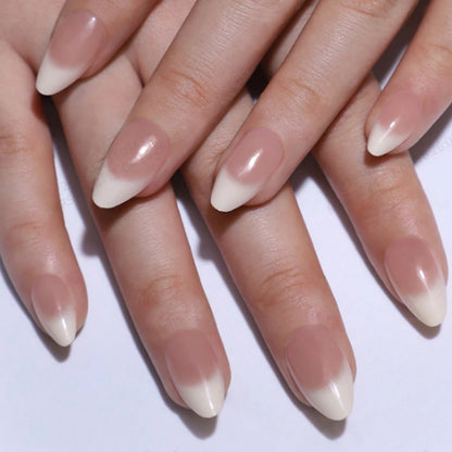 ARTAUG 24pcs Glossy Pink Press On Nails Medium Square Fake Nail Elegantstyle False Nail Full Cover Fake Nail For Stylish Women