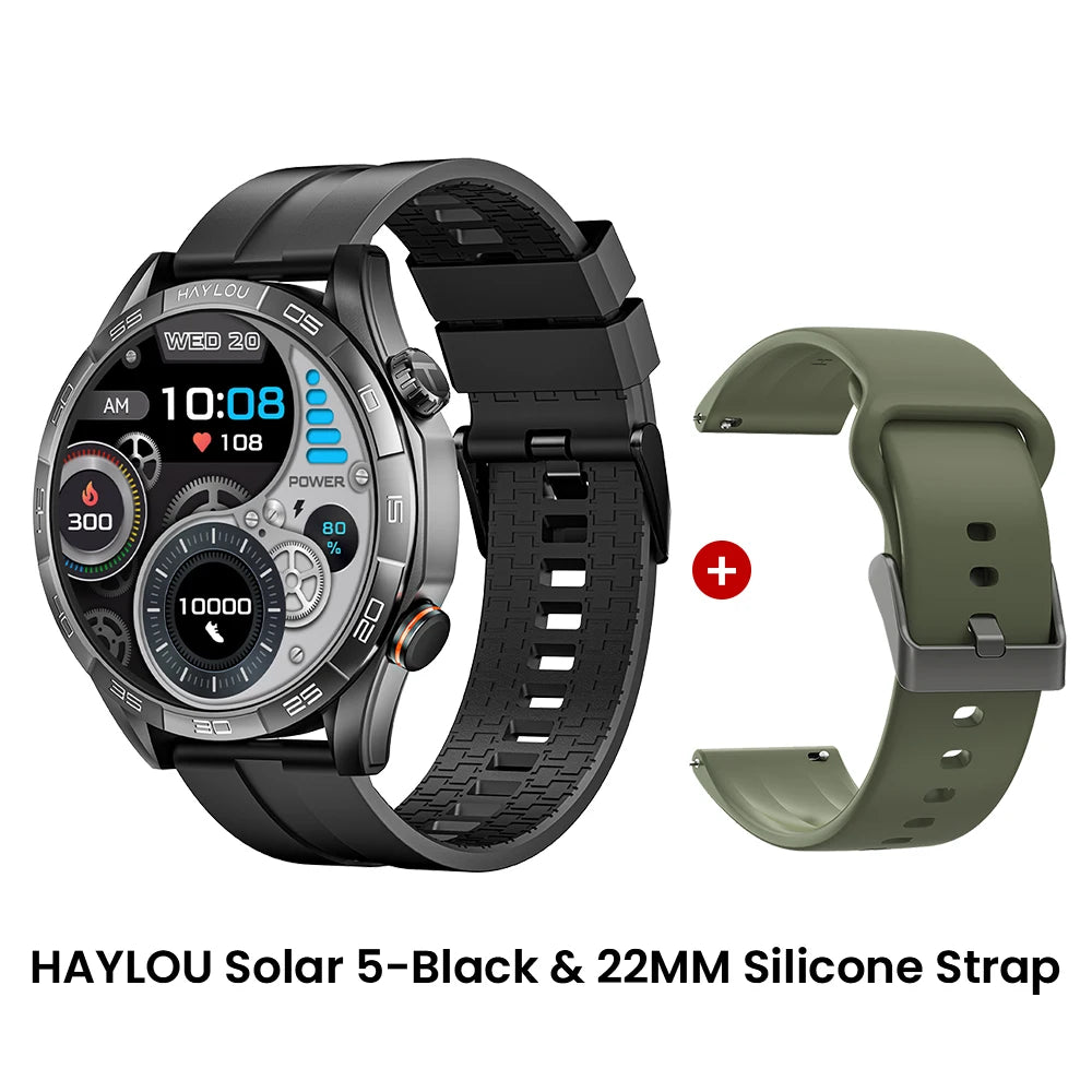 HAYLOU Solar 5 Voice Calling Smartwatch 1.58'' AMOLED Display 60Hz Smart Watch