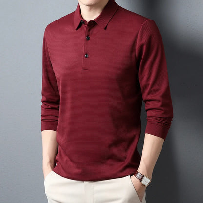 Men's Business Casual Long Sleeve T-shirt