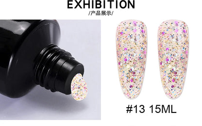 Pink/Clear/White Solid Builder Gel For Nails Hard Gel Extension Builder Nail Gel,Non-Sticky 3D Sculpture Diy Nail Poly Art Gel