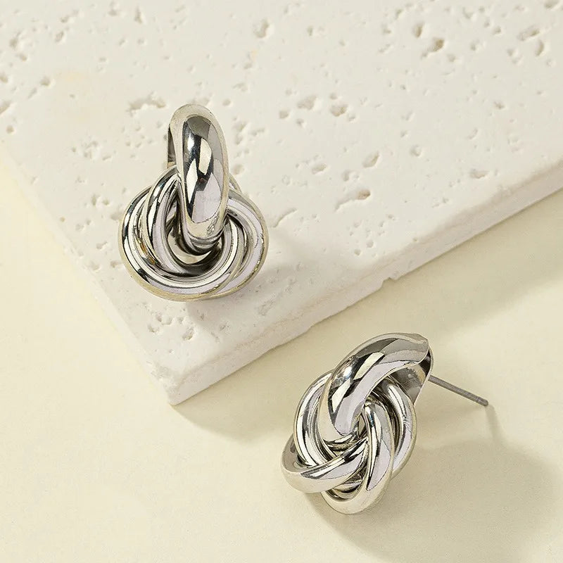 2Pcs Irregular Geometric Earrings for Women