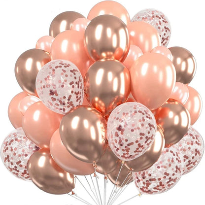 20pcs 12inch Confetti Metallic chrome Balloons Latex Ballon Anniversary Wedding Birthday Party