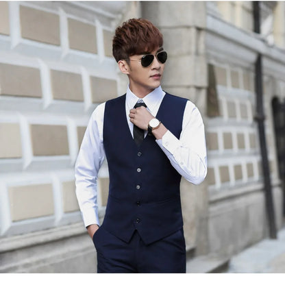 Men's Large Size Korean Version Slim-fit Suit