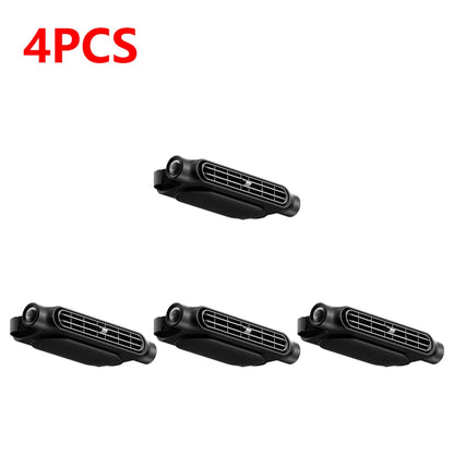 1-5PCS Car Headrest Cooling Air Fan 3 Speeds Adjustable Car Interior Rear Headrest Fan Cooler Air Cooling Fan Car Accessories