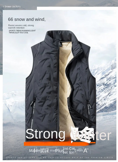 Autumn and winter fashion men's cotton vest jacket