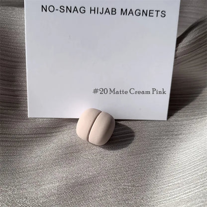 Strong Metal Plating Magnetic Hijab Clip Safe Hijab Brooch Scarf Accessories No Hole Pins Brooch Magnet Muslim Scarf Jewelry Set