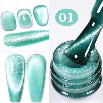 BORN PRETTY 10ml Water Light Cat Magnetic Gel Nail Polish Vernis Semi Permanent Soak Off Crystal Gel Polish For Nails Manicure