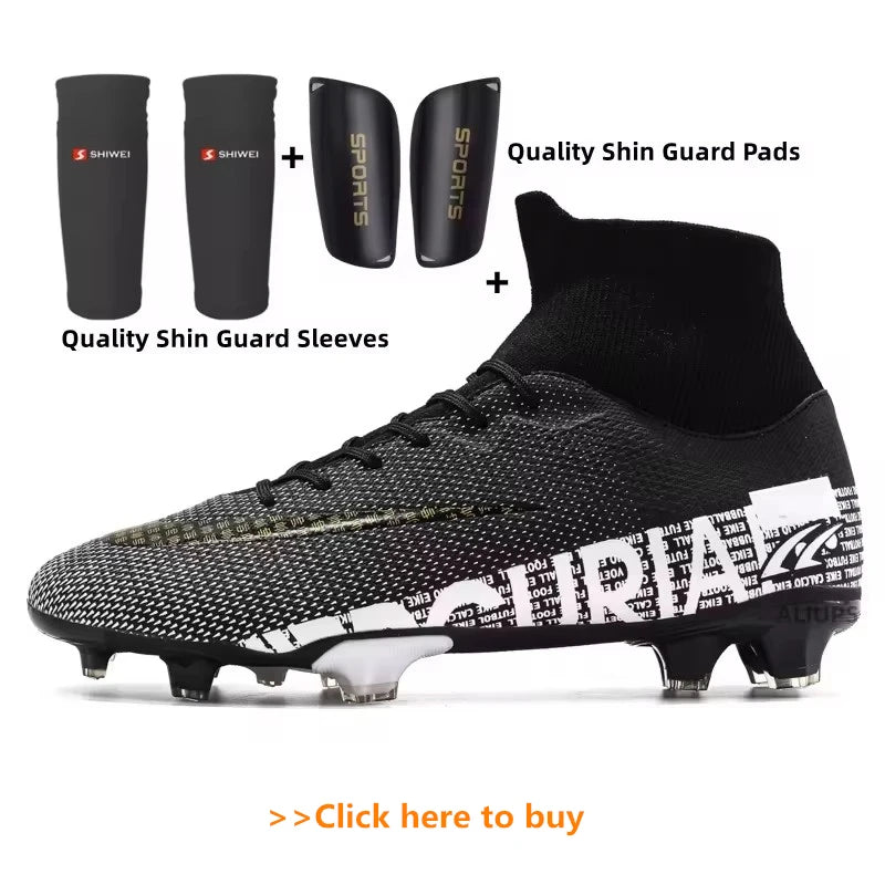 Men FG/TF Football Boots Futsal Professional Unisex Kids