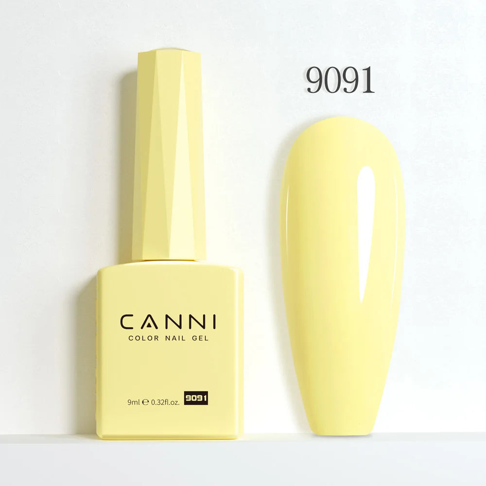 CANNI Hema Free Nail Gel Polish Christmas Red Color Collection Semi Permanent Nail Dehydrator Primer 9ml French Gorgeous Color