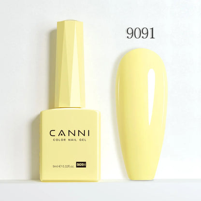 CANNI Hema Free Nail Gel Polish Christmas Red Color Collection Semi Permanent Nail Dehydrator Primer 9ml French Gorgeous Color