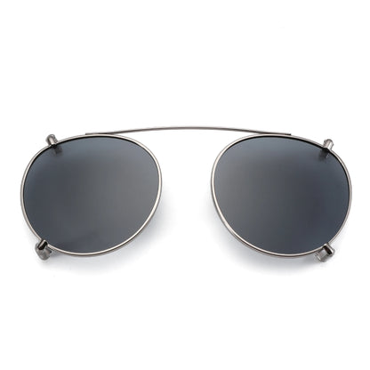 ZENOTTIC-Steampunk Style Clip On Sunglasses for Men Women Anti Blue Light Glasses+Polarized Clip Fashion/Retro Computer Eyewear