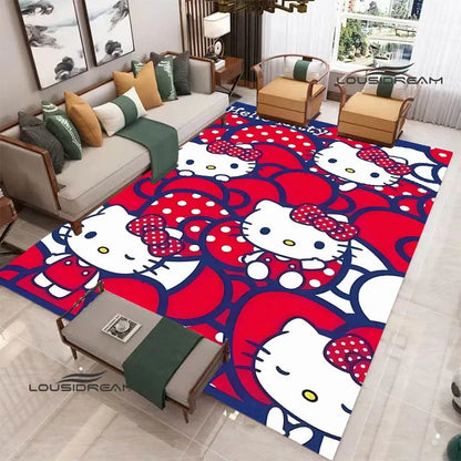 3D Cute Hello Cat K-Kittys printed carpet kitchen mats Non-slip carpet outdoor carpets area rug Home bedroom decor birthday gift