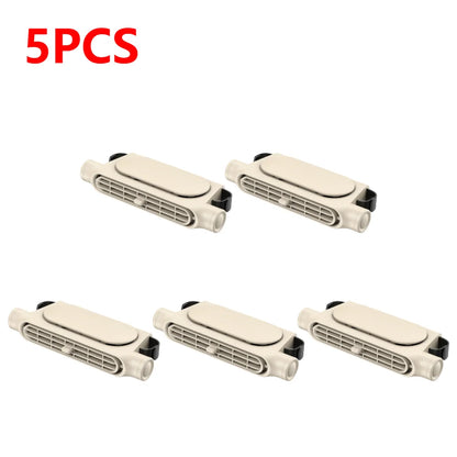 1-5PCS Car Headrest Cooling Air Fan 3 Speeds Adjustable Car Interior Rear Headrest Fan Cooler Air Cooling Fan Car Accessories