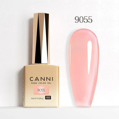 CANNI Hema Free Nail Gel Polish Christmas Red Color Collection Semi Permanent Nail Dehydrator Primer 9ml French Gorgeous Color