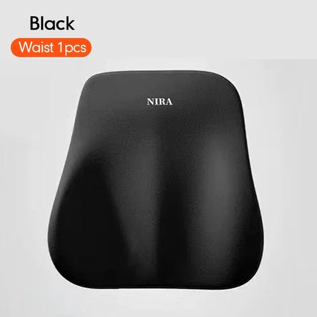 2025 Car Memory Foam Headrest Set Car Neck Pillow Car Lumbar Waist Cushion Waist Support Car Seat Pillow Accessories Tools