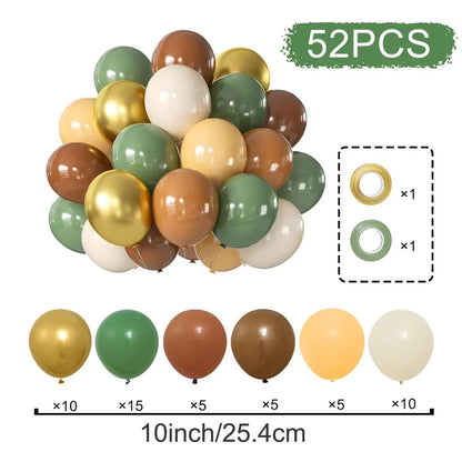 31/36/37/51/101Pcs Metallic Balloons Pearl Latex Balloon Gold Confetti Balloons for Birthday Weddings Baby Shower