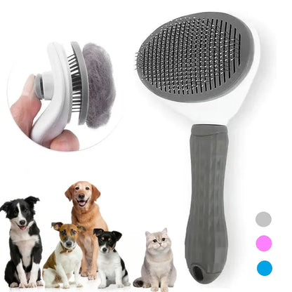 Self-cleaning Pet Hair Remove Comb Cat Slicker Brush