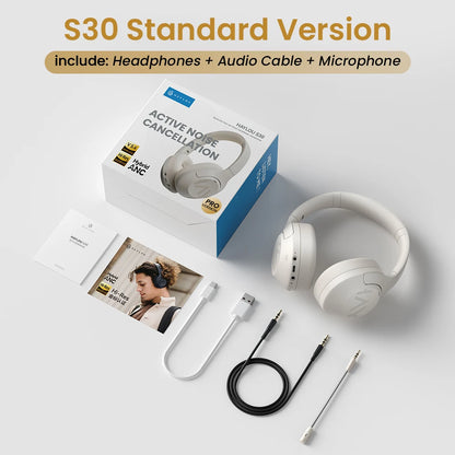 HAYLOU S30 Wireless Bluetooth 5.4 Headphones With Mic Noise Cancelling Headsets