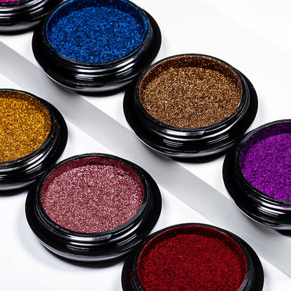 Metallic Nail Glitter Powder Super Bright Gold Silver Red Solid Mirror Pigment Dust For Gel Nail Polish Valentines Decoration