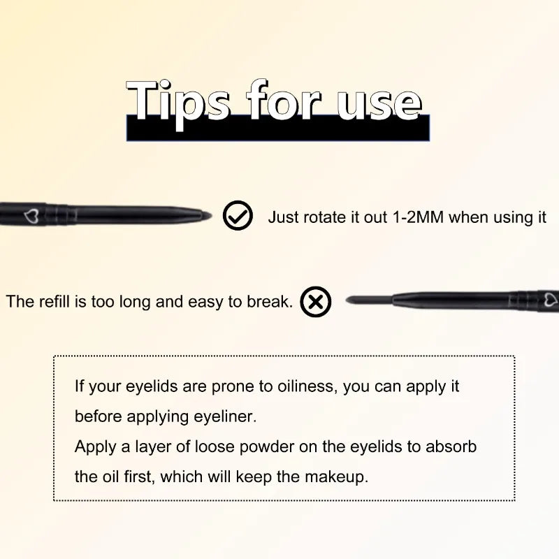 Eye Makeup Eyeliner Long-lasting Waterproof Non-fading Beauty Makeup Tool Quick-drying Non-smudge Eyeliner