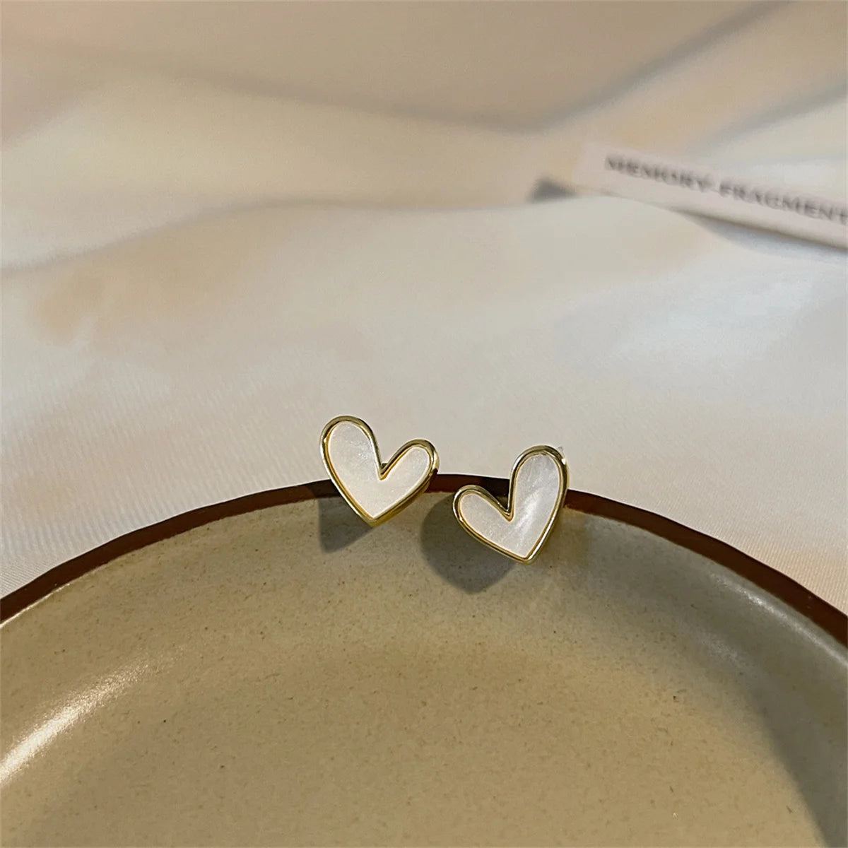 Heart Stud Earrings for Women Girl Fashion