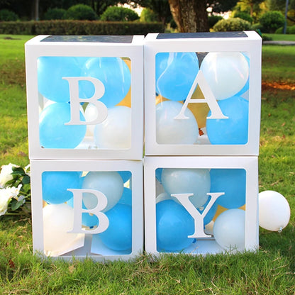 Transparent Balloon Letter Box Baby Shower Decoration Birthday Wedding