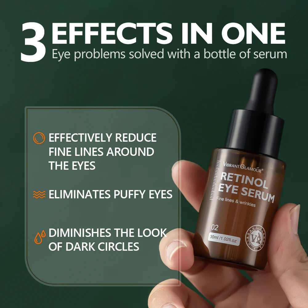 30ml Retinol Eye Serum Repairs and Firms Fine Lines Around the Eyes Anti-aging Anti-wrinkle Moisturizing Dark Circles Remover