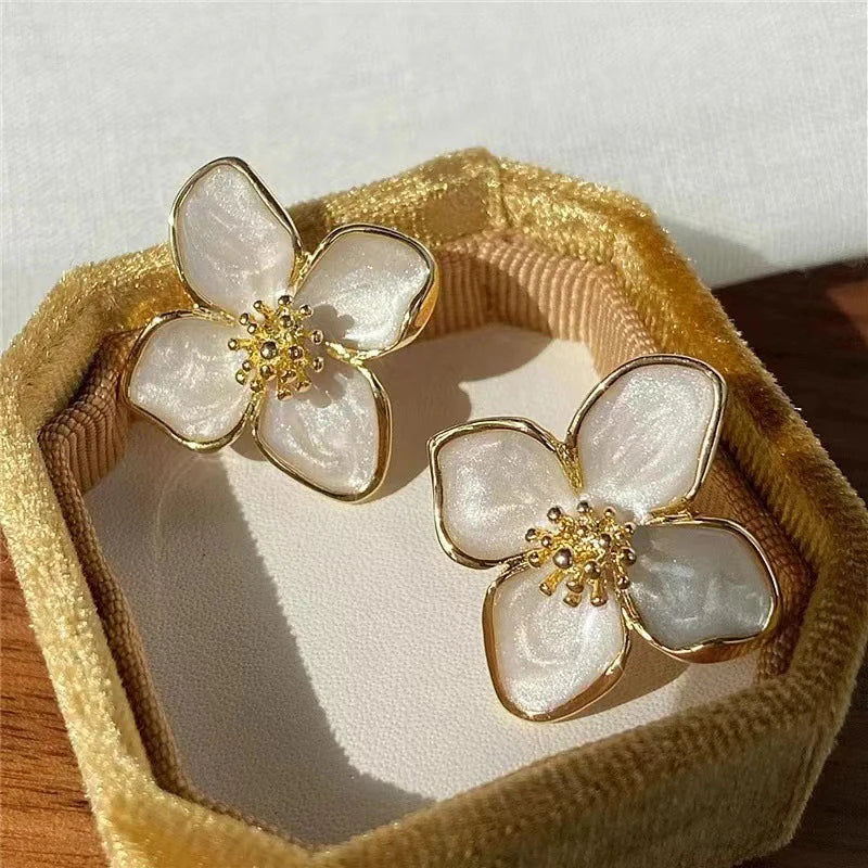 Flower Stud Earrings for Women Gir