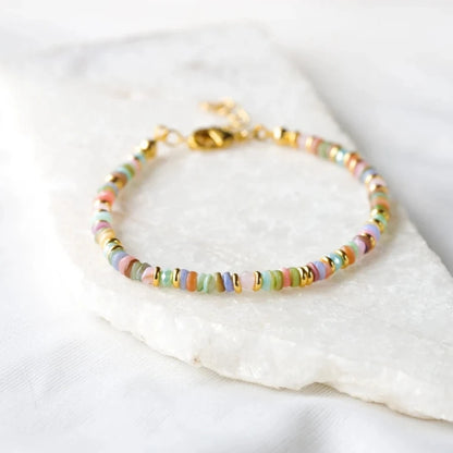 KKBEAD Boho Bracelet Women Y2k Jewelry Bohemian Bracelets Gift Colorful Shell DIs Beads Summer Beach Pulseras Mujer