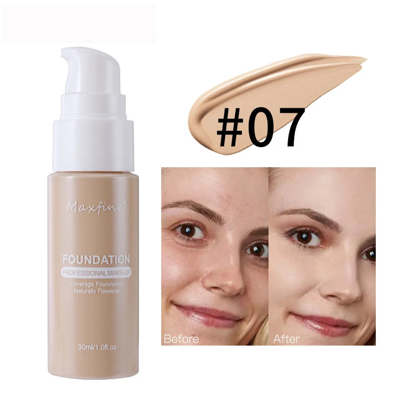 Liquid Foundation Effective Concealer Waterproof Sweat-resistant Makeup Professional Cosmetics